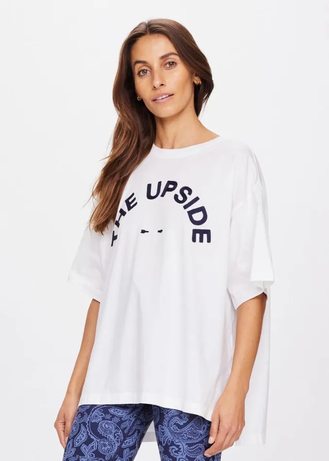 The Upside LAURA TEE White Shop Shirts and Tanks