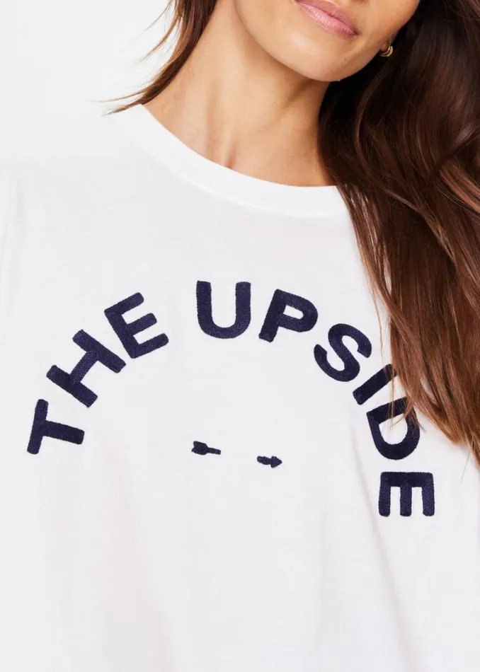 The Upside LAURA TEE White Shop Shirts and Tanks