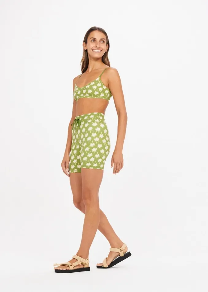The Upside LOULU SPIN SHORT Kiwi Palm Shop Shorts The Upside LOULU SPIN SHORT Kiwi Palm Shop Shorts