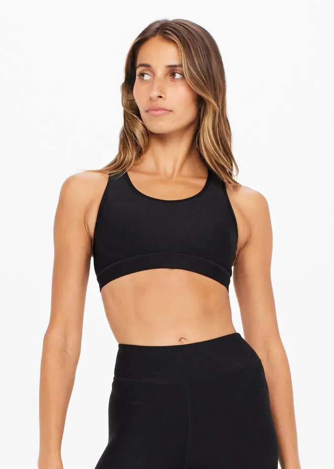 The Upside MATTE TECH GEORGIA BRA Black Shop Sports Bras