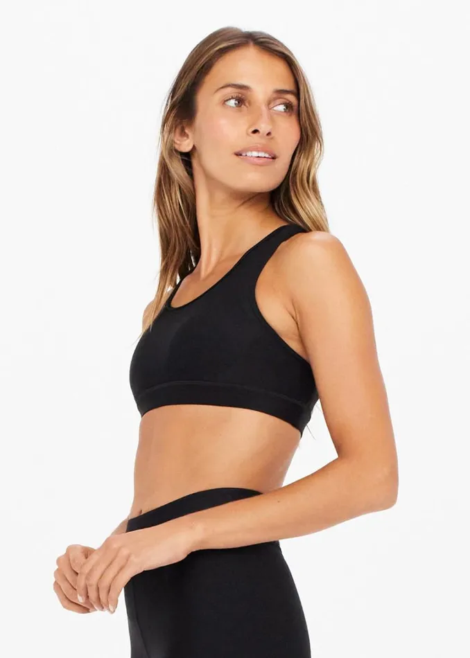 The Upside MATTE TECH GEORGIA BRA Black Shop Sports Bras The Upside MATTE TECH GEORGIA BRA Black Shop Sports Bras