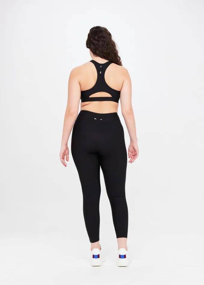 The Upside MATTE TECH POCKET MIDI PANT Black Shop Leggings The Upside MATTE TECH POCKET MIDI PANT Black Shop Leggings
