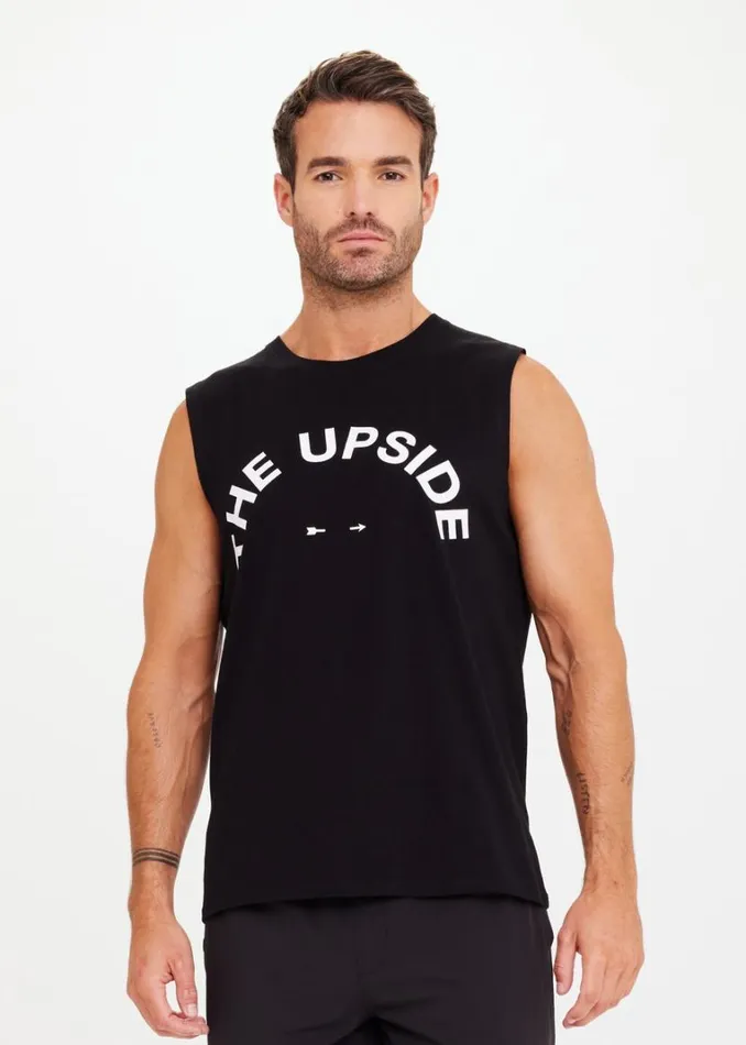 The Upside MENS MUSCLE TANK Black Shop Tops The Upside MENS MUSCLE TANK Black Shop Tops