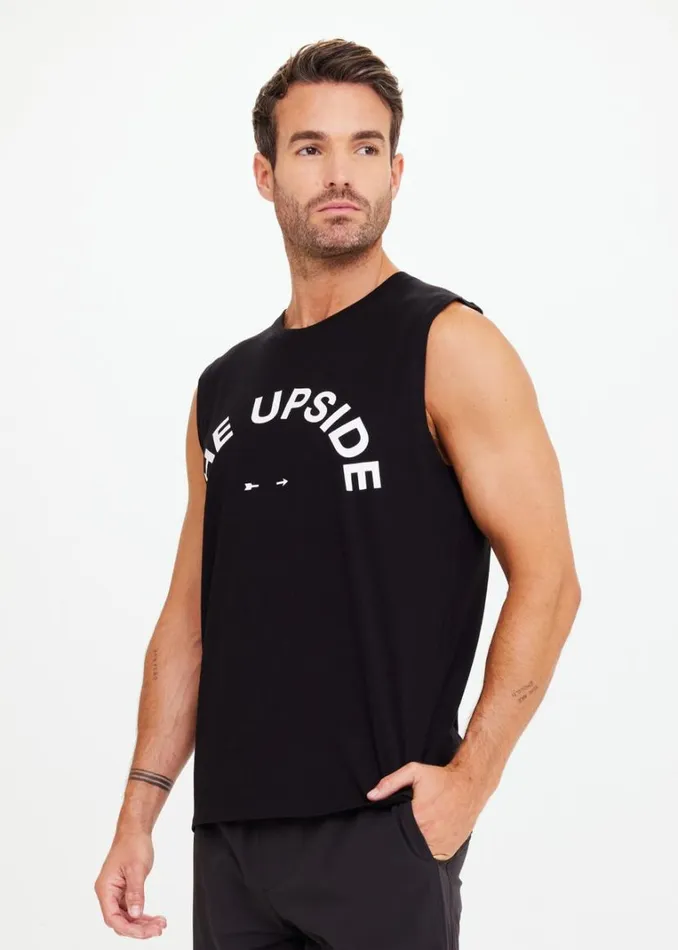 The Upside MENS MUSCLE TANK Black Shop Tops The Upside MENS MUSCLE TANK Black Shop Tops