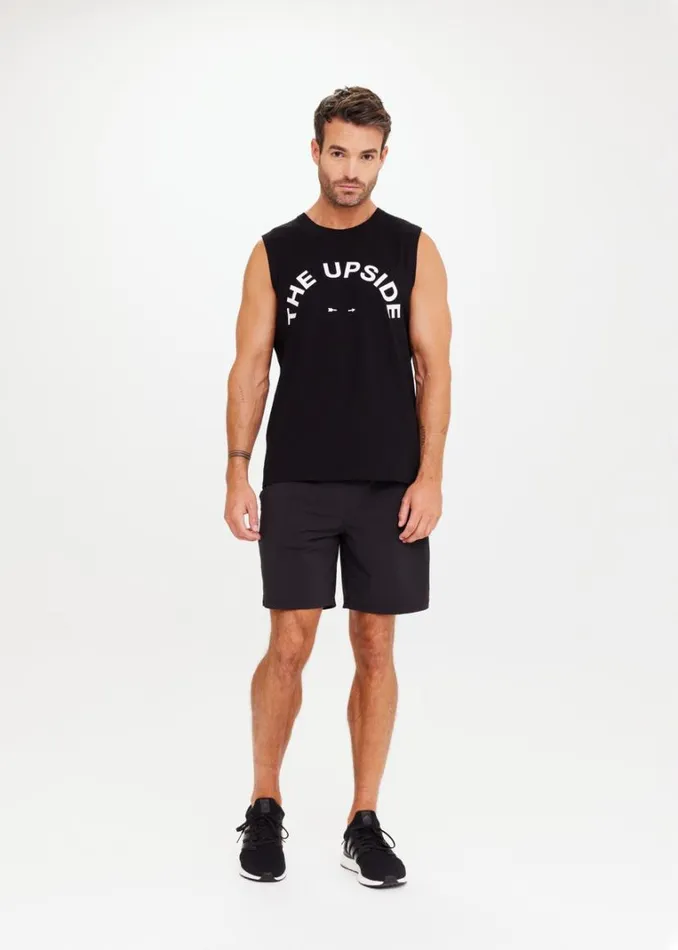 The Upside MENS MUSCLE TANK Black Shop Tops The Upside MENS MUSCLE TANK Black Shop Tops