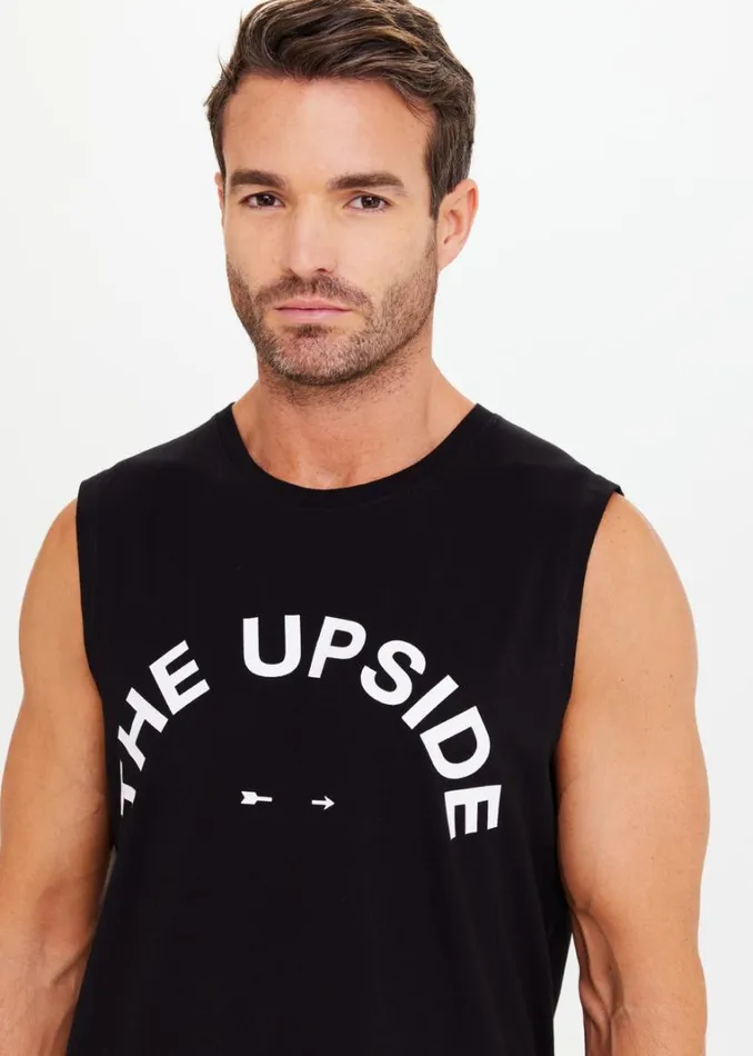 The Upside MENS MUSCLE TANK Black Shop Tops The Upside MENS MUSCLE TANK Black Shop Tops