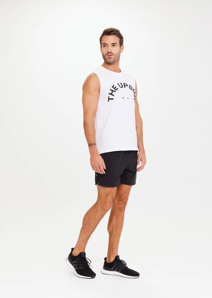 The Upside MENS MUSCLE TANK White Shop Tops The Upside MENS MUSCLE TANK White Shop Tops