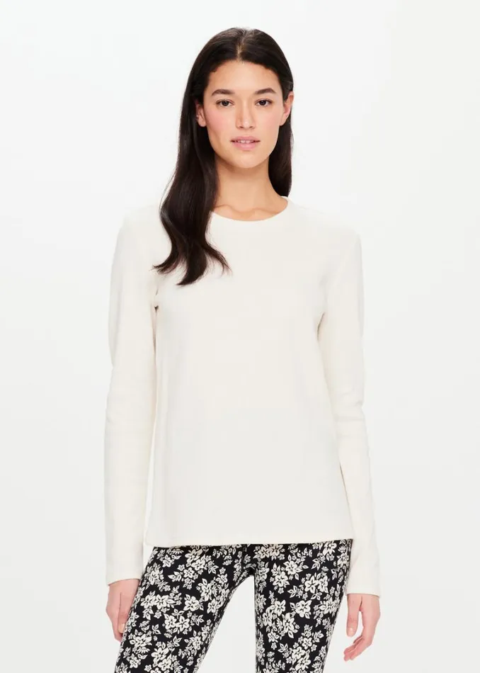 The Upside MILA LONG SLEEVE Bone Shop Shirts and Tanks