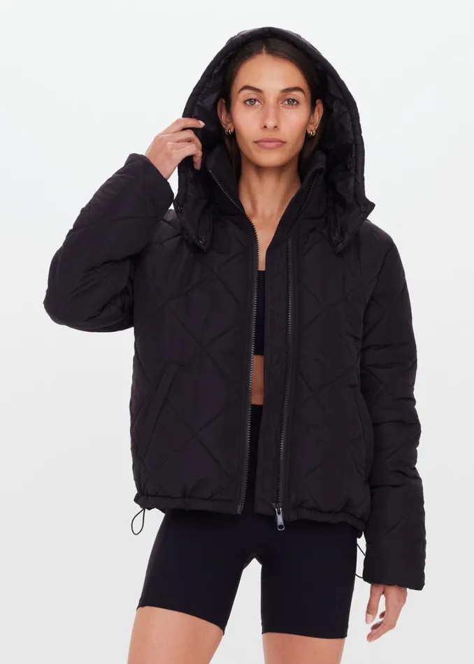 The Upside MONTANA INSULATED JACKET Black Shop Jackets and Coats