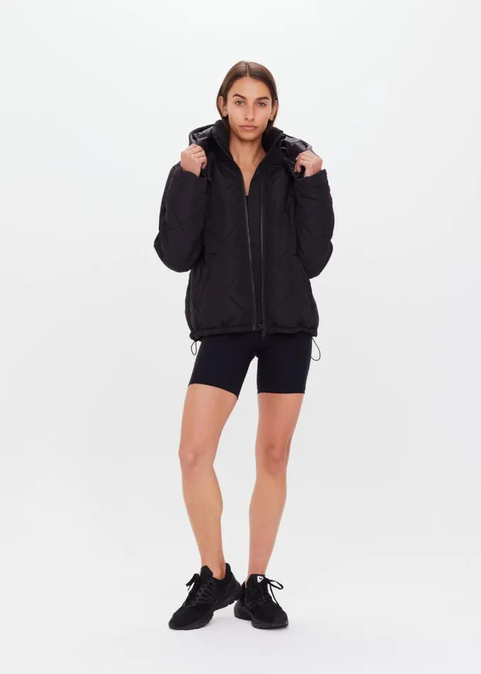 The Upside MONTANA INSULATED JACKET Black Shop Jackets and Coats