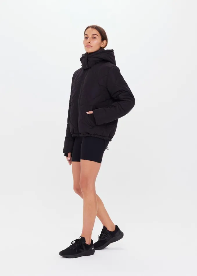 The Upside MONTANA INSULATED JACKET Black Shop Jackets and Coats