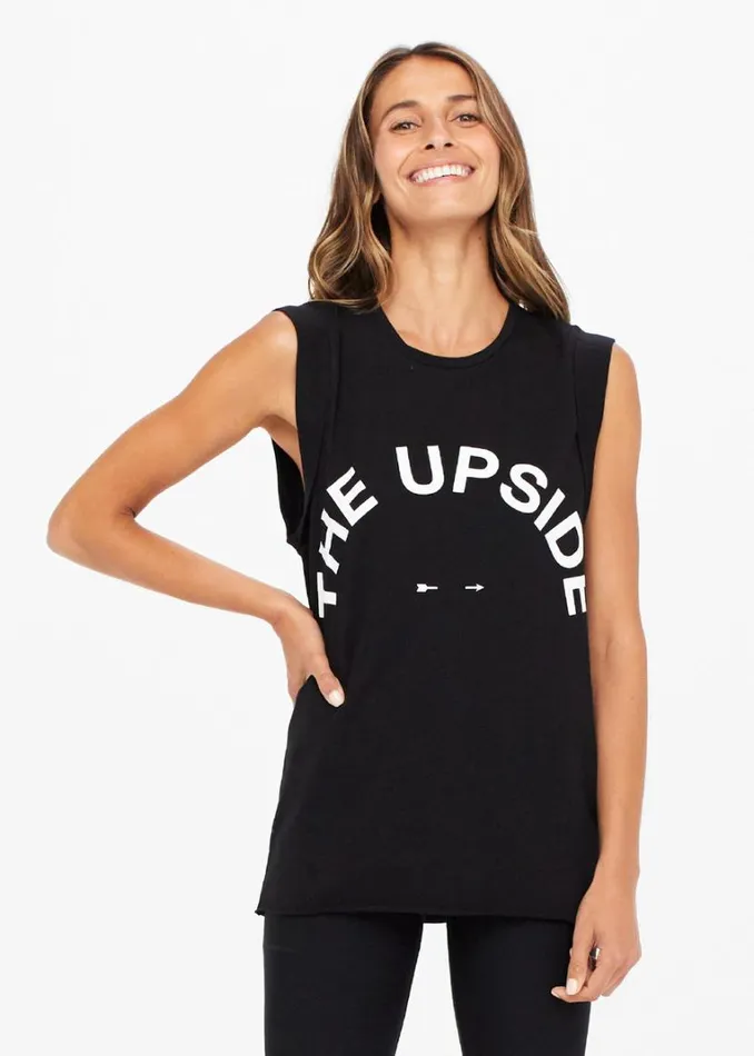 The Upside MUSCLE TANK Black Shop Shirts and Tanks
