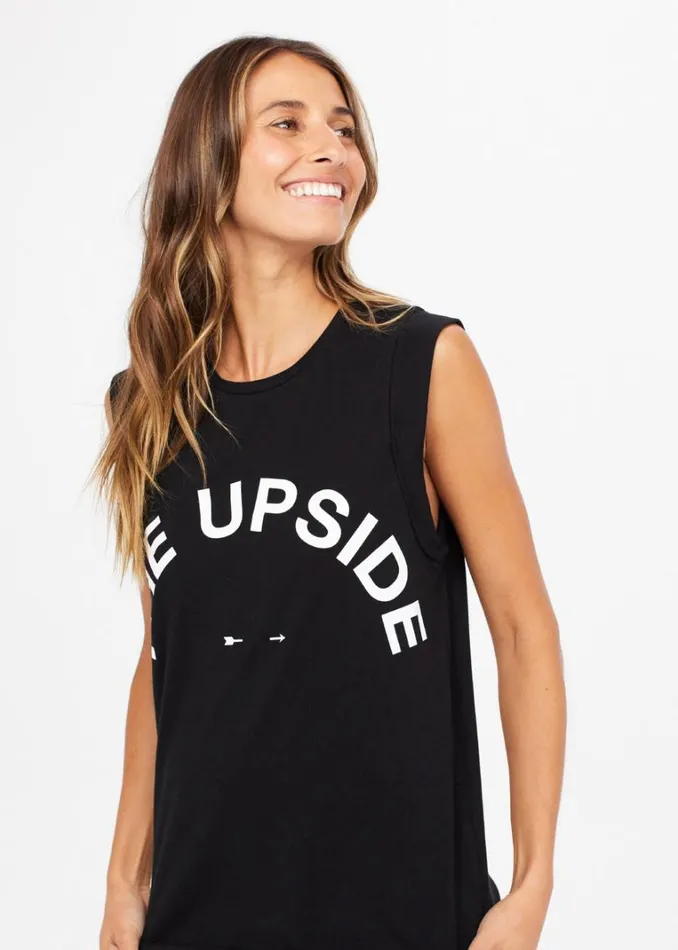 The Upside MUSCLE TANK Black Shop Shirts and Tanks