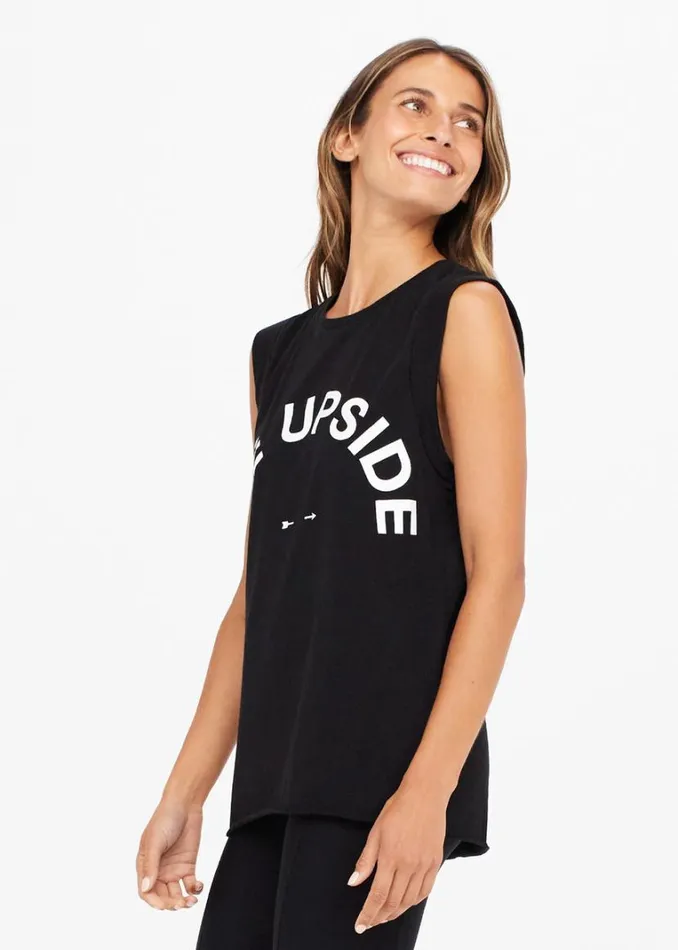 The Upside MUSCLE TANK Black Shop Shirts and Tanks