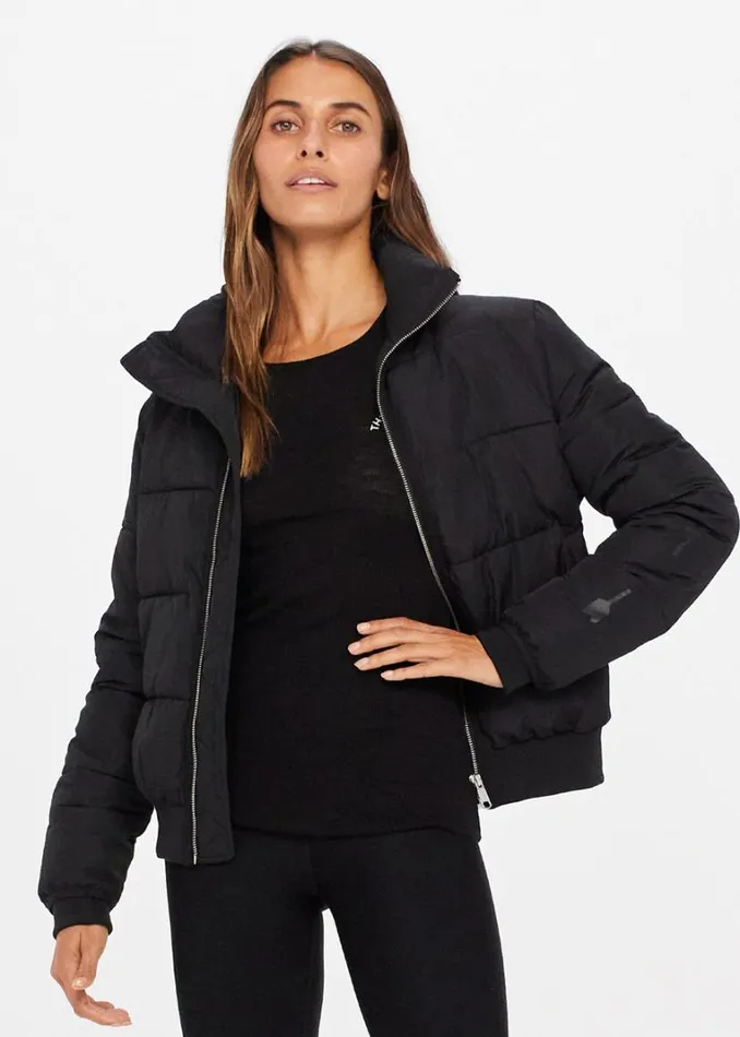 The Upside NARELI INSULATED JACKET Black Shop Jackets and Coats