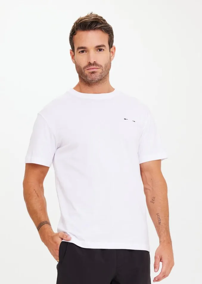 The Upside NEWMAN TEE White Shop Tops The Upside NEWMAN TEE White Shop Tops