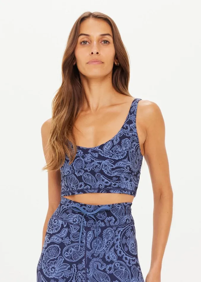 The Upside NOUVEAUX CANDICE CROP Paisley Shop Sports Bras