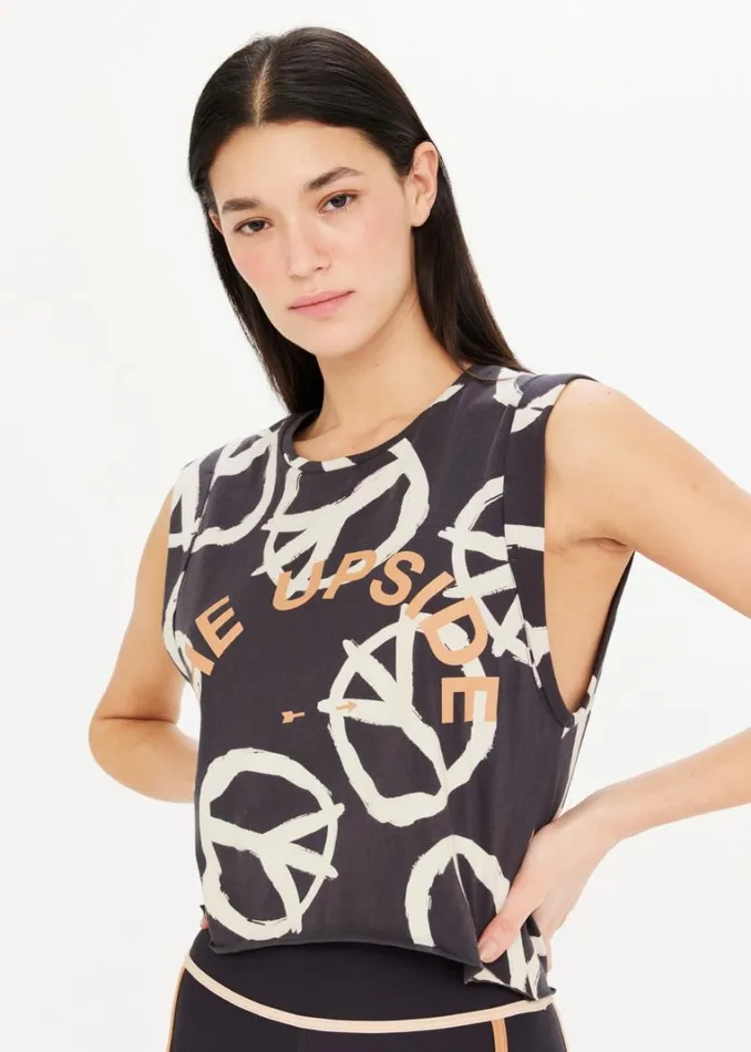 The Upside ONE LOVE CROPPED MUSCLE TANK Novelty Shop Shirts and Tanks The Upside ONE LOVE CROPPED MUSCLE TANK Novelty Shop Shirts and Tanks