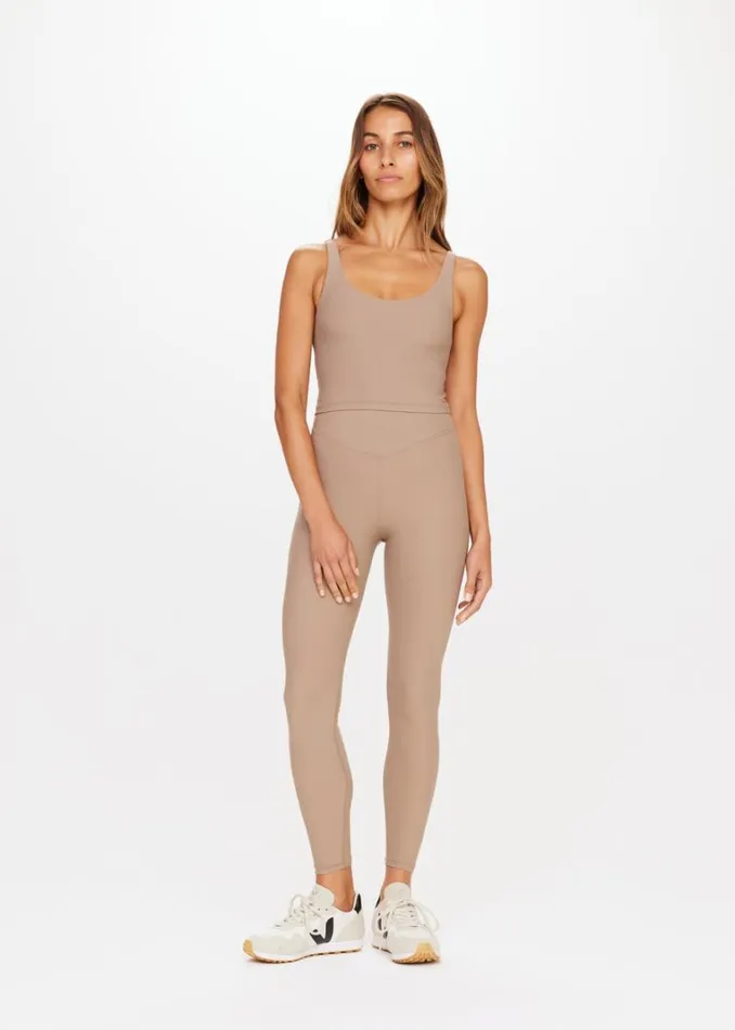 The Upside PEACHED 25IN HIGH MIDI PANT Mushroom Shop Leggings