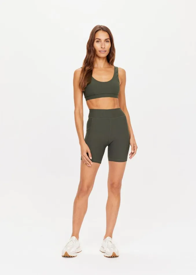 The Upside PEACHED 6IN POCKET SPIN SHORT Khaki Shop Shorts
