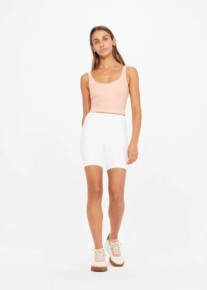 The Upside PEACHED 6IN SPIN SHORT White Shop Shorts The Upside PEACHED 6IN SPIN SHORT White Shop Shorts