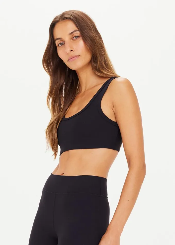 The Upside PEACHED HARLEY BRA Black Shop Sports Bras