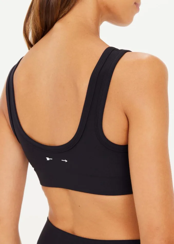 The Upside PEACHED HARLEY BRA Black Shop Sports Bras
