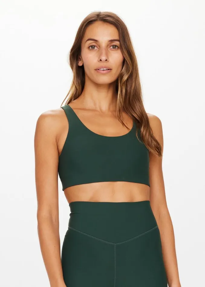 The Upside PEACHED JADE BRA British Racing Green Shop Sports Bras The Upside PEACHED JADE BRA British Racing Green Shop Sports Bras