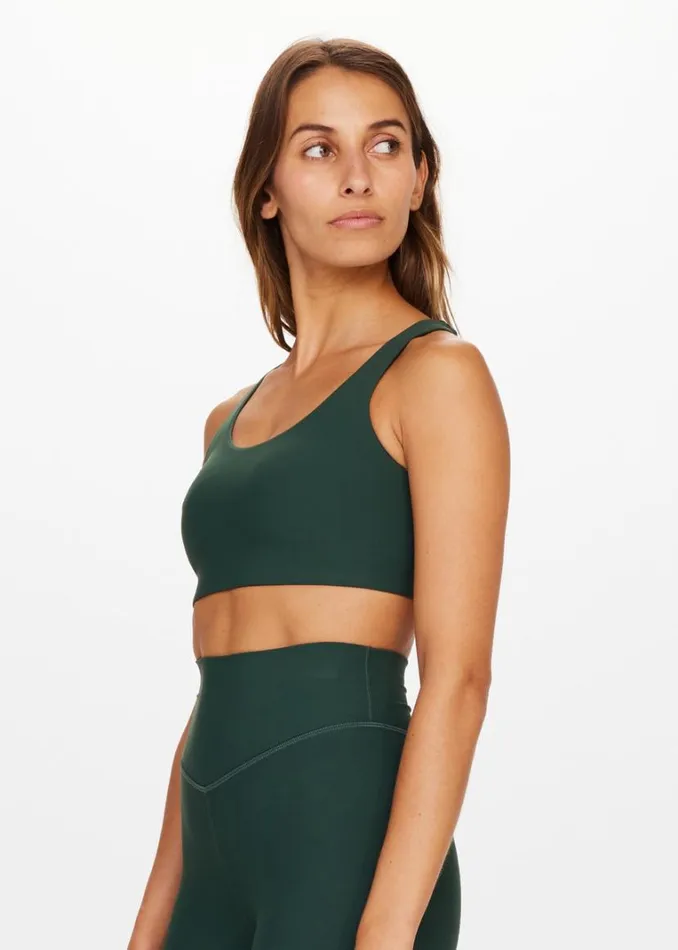 The Upside PEACHED JADE BRA British Racing Green Shop Sports Bras The Upside PEACHED JADE BRA British Racing Green Shop Sports Bras