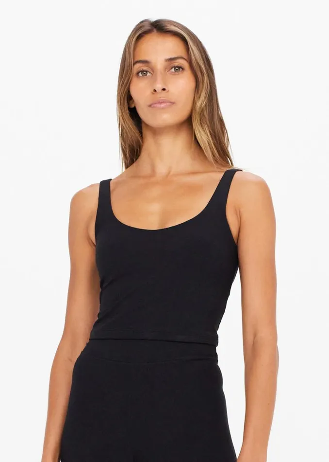 The Upside PEACHED TESS CROP Black Shop Sports Bras The Upside PEACHED TESS CROP Black Shop Sports Bras