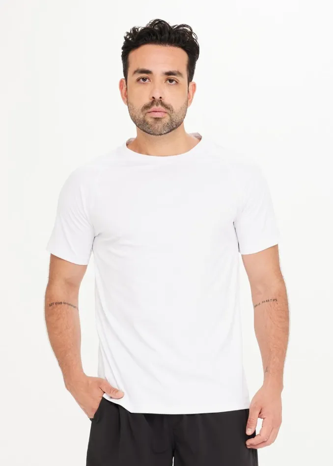 The Upside QUICK DRY DEAN TEE White Shop Tops