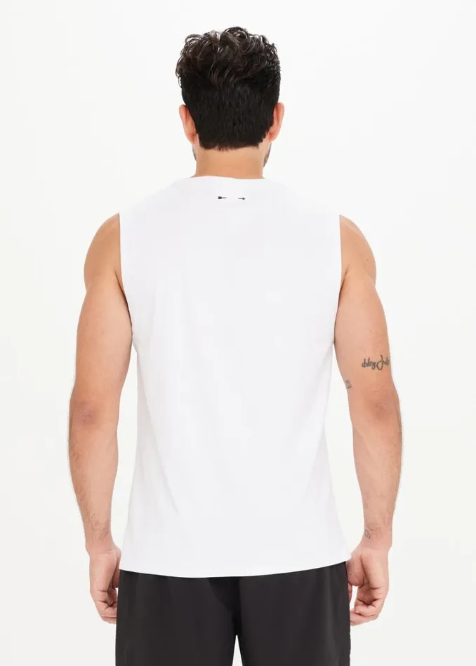 The Upside QUICK DRY KEANU MUSCLE TANK White Shop Tops The Upside QUICK DRY KEANU MUSCLE TANK White Shop Tops