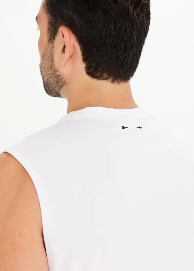 The Upside QUICK DRY KEANU MUSCLE TANK White Shop Tops The Upside QUICK DRY KEANU MUSCLE TANK White Shop Tops