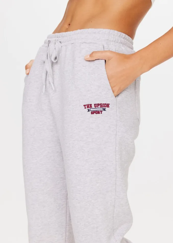 The Upside RAQUETTE BLAKE TRACK PANT Grey Marle Shop Pants The Upside RAQUETTE BLAKE TRACK PANT Grey Marle Shop Pants