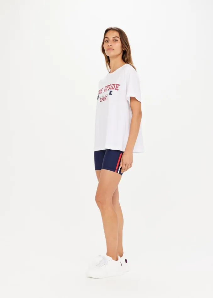 The Upside RAQUETTE JODHI TEE White Shop Shirts and Tanks The Upside RAQUETTE JODHI TEE White Shop Shirts and Tanks