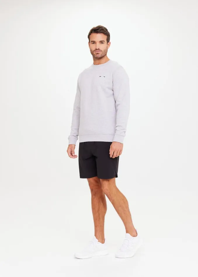 The Upside REDFORD CREW Charcoal Marle Shop Tops The Upside REDFORD CREW Charcoal Marle Shop Tops