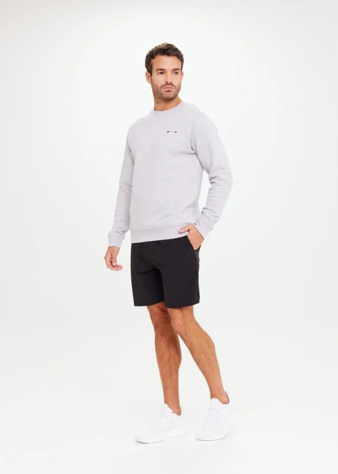 The Upside REDFORD CREW Charcoal Marle Shop Tops The Upside REDFORD CREW Charcoal Marle Shop Tops