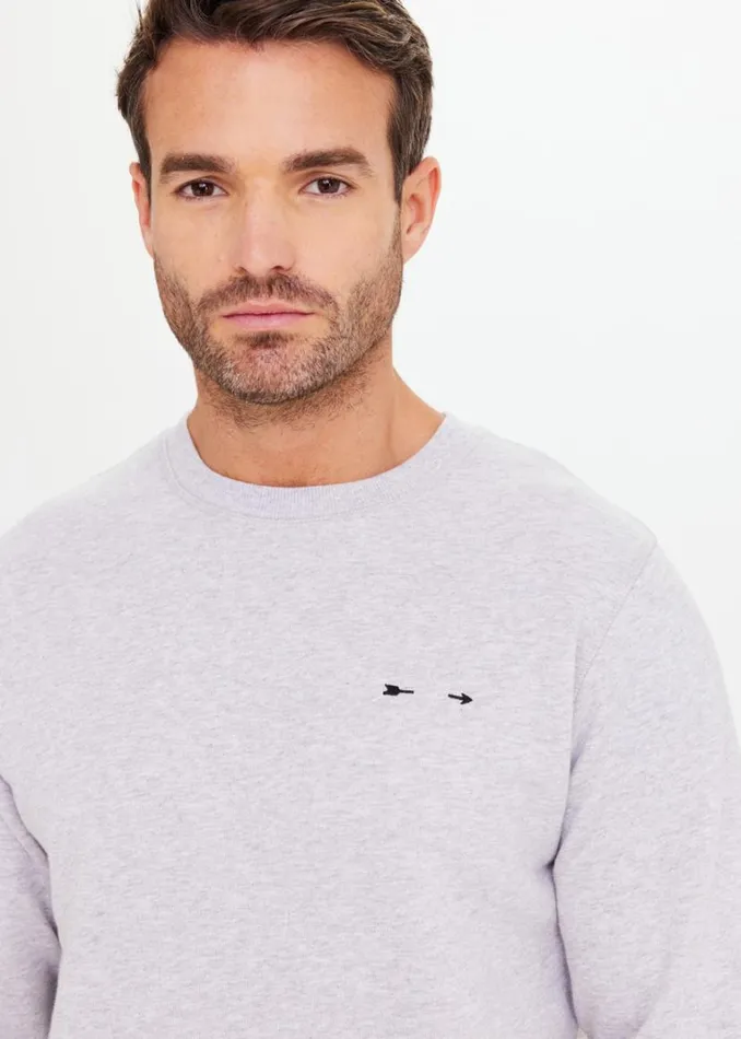 The Upside REDFORD CREW Charcoal Marle Shop Tops The Upside REDFORD CREW Charcoal Marle Shop Tops