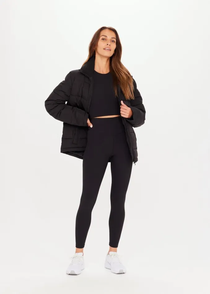 The Upside RIBBED 25IN HIGH MIDI PANT Black Shop Leggings The Upside RIBBED 25IN HIGH MIDI PANT Black Shop Leggings