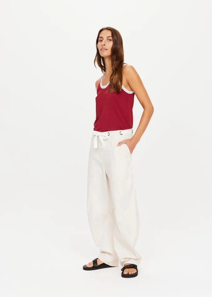 The Upside ROAM NOAH PANT Ivory Shop Pants The Upside ROAM NOAH PANT Ivory Shop Pants