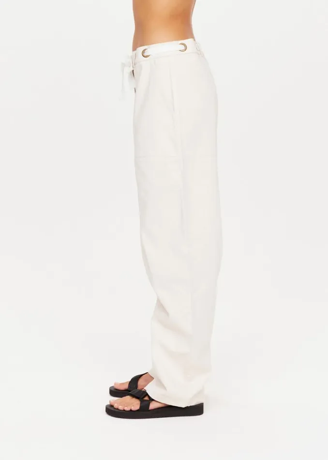 The Upside ROAM NOAH PANT Ivory Shop Pants The Upside ROAM NOAH PANT Ivory Shop Pants