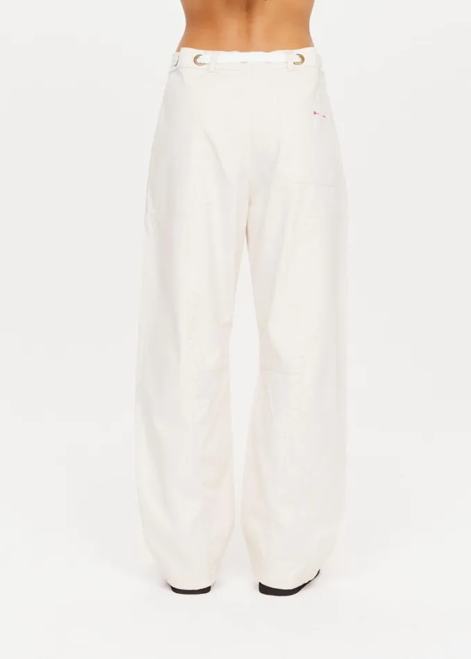 The Upside ROAM NOAH PANT Ivory Shop Pants The Upside ROAM NOAH PANT Ivory Shop Pants