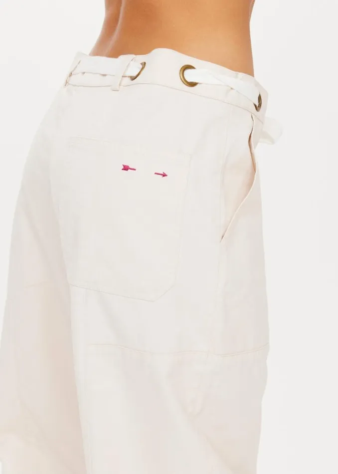 The Upside ROAM NOAH PANT Ivory Shop Pants The Upside ROAM NOAH PANT Ivory Shop Pants