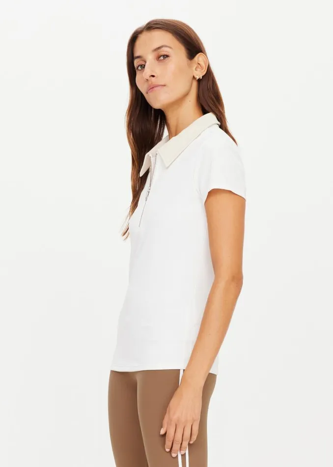 The Upside RODEO INDI POLO White Shop Shirts and Tanks The Upside RODEO INDI POLO White Shop Shirts and Tanks