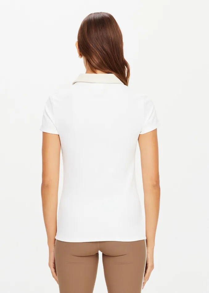The Upside RODEO INDI POLO White Shop Shirts and Tanks The Upside RODEO INDI POLO White Shop Shirts and Tanks