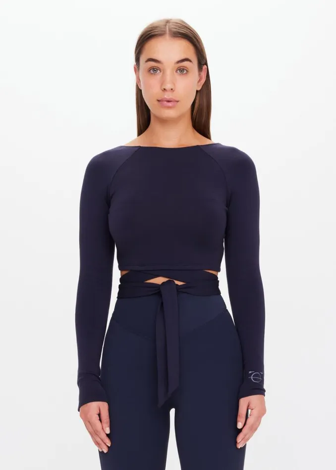 The Upside TARYN TIE TOP Midnight Shop Shirts and Tanks The Upside TARYN TIE TOP Midnight Shop Shirts and Tanks
