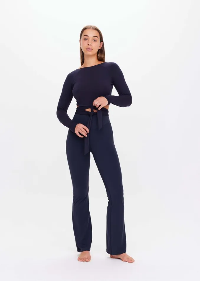 The Upside TARYN TIE TOP Midnight Shop Shirts and Tanks The Upside TARYN TIE TOP Midnight Shop Shirts and Tanks