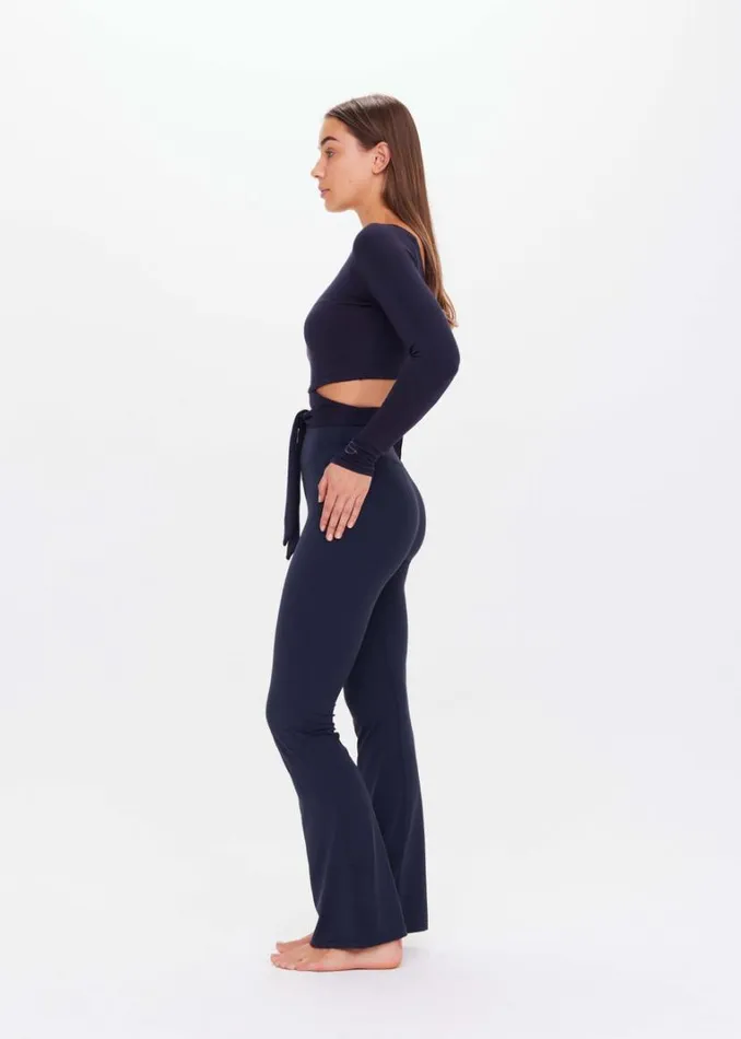 The Upside TARYN TIE TOP Midnight Shop Shirts and Tanks The Upside TARYN TIE TOP Midnight Shop Shirts and Tanks
