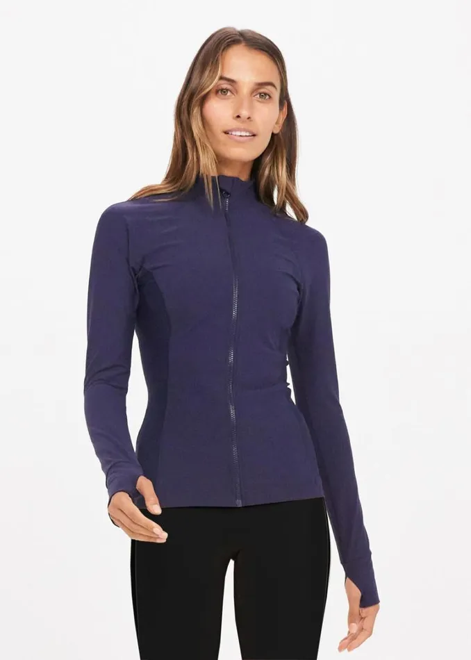 The Upside TASHA ZIP THROUGH Navy Shop Jackets and Coats The Upside TASHA ZIP THROUGH Navy Shop Jackets and Coats