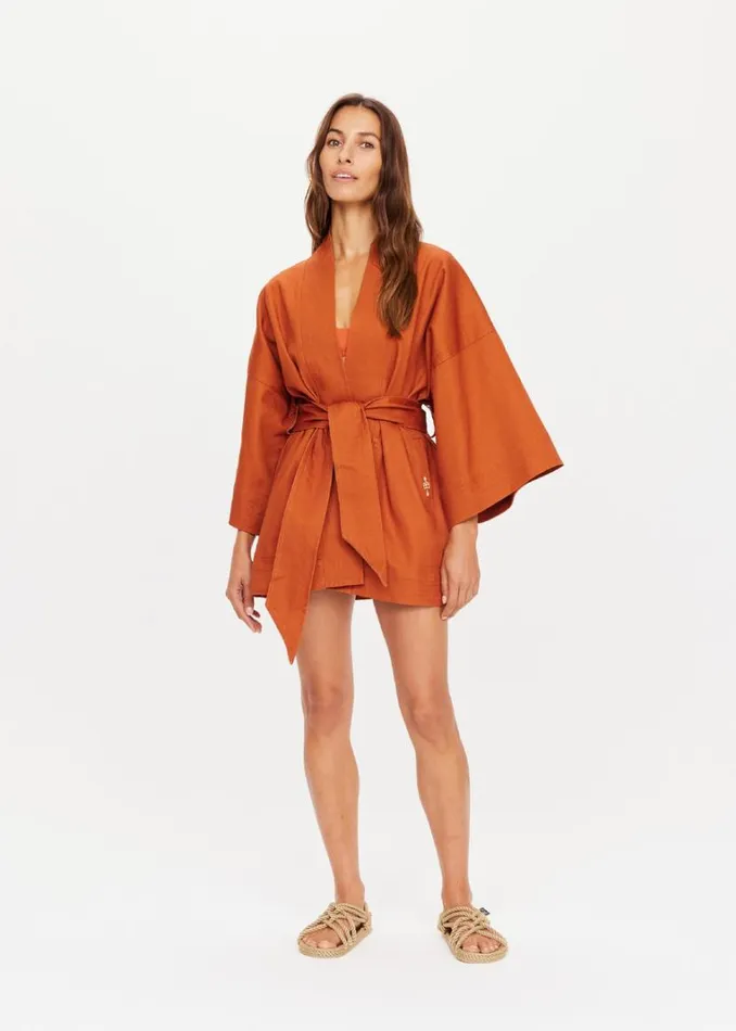 The Upside THE BANYA ROBE Rust Shop Jackets and Coats